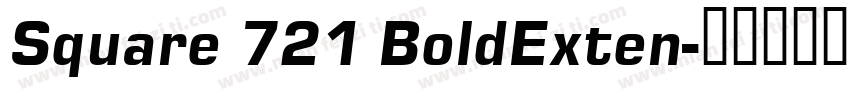 Square 721 BoldExten字体转换